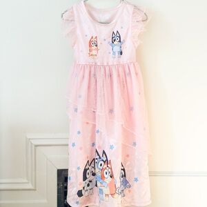 Toddler Girls' Bluey Fantasy NightGown - Pink 4T
